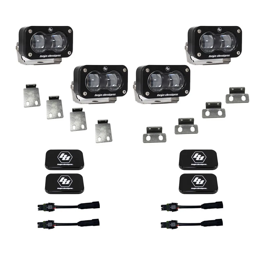 448166 – BAJA DESIGN Driving/ Fog Light, LED Rectangular 12.42 Watt 1210 Lumens Clear Lens Black Housing Fog Pocket M...